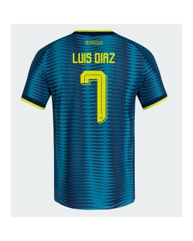 Billige Fotballdrakt Colombia Luis Diaz #7 Replika Bortedrakt VM 2026 Kortermet Billige Fotballdrakt Colombia Luis Diaz #7 Replika Bortedrakt VM 2026 Kortermet